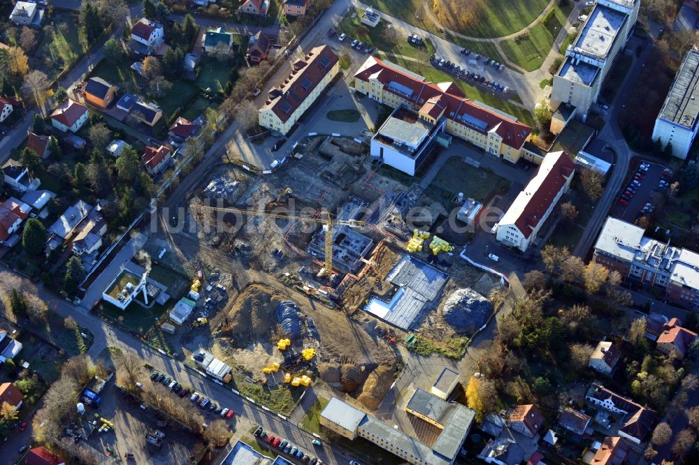 Berlin aus der Vogelperspektive: Neu- und Umbau der Psychiatrischen Klinik Vivantes Klinikum Hellersdorf in Berlin