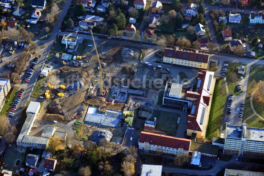 Berlin von oben - Neu- und Umbau der Psychiatrischen Klinik Vivantes Klinikum Hellersdorf in Berlin