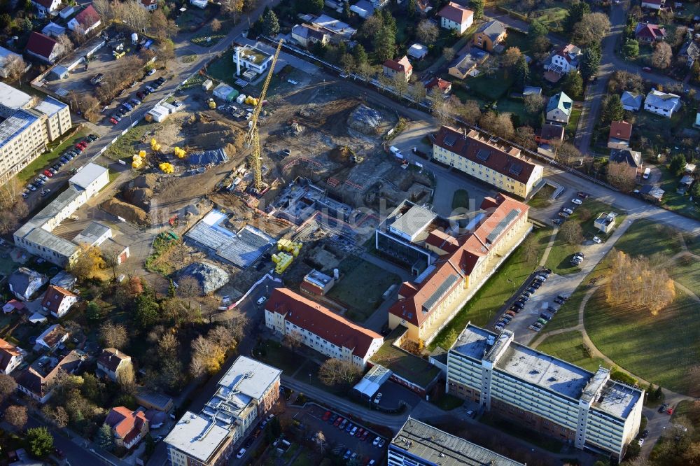 Berlin aus der Vogelperspektive: Neu- und Umbau der Psychiatrischen Klinik Vivantes Klinikum Hellersdorf in Berlin