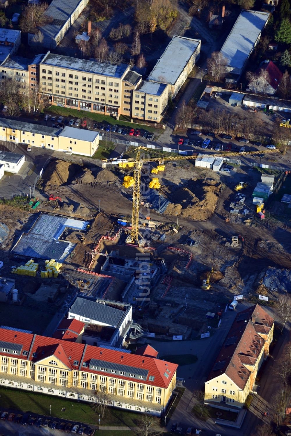 Berlin aus der Vogelperspektive: Neu- und Umbau der Psychiatrischen Klinik Vivantes Klinikum Hellersdorf in Berlin