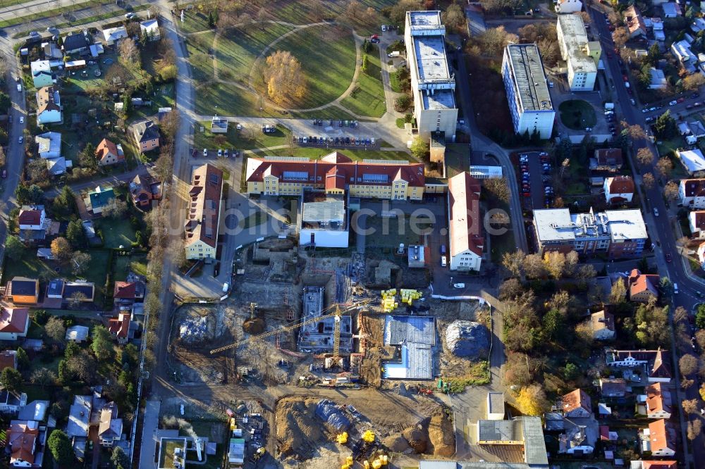 Luftbild Berlin - Neu- und Umbau der Psychiatrischen Klinik Vivantes Klinikum Hellersdorf in Berlin