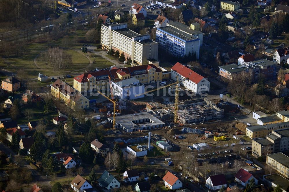 Berlin aus der Vogelperspektive: Neu- und Umbau der Psychiatrischen Klinik Vivantes Klinikum Hellersdorf in Berlin