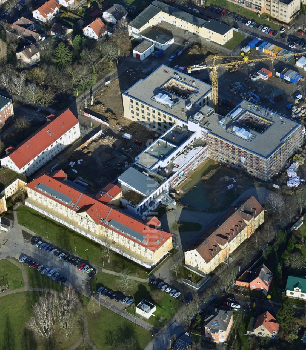 Luftbild Berlin - Neu- und Umbau der Psychiatrischen Klinik Vivantes Klinikum Hellersdorf in Berlin