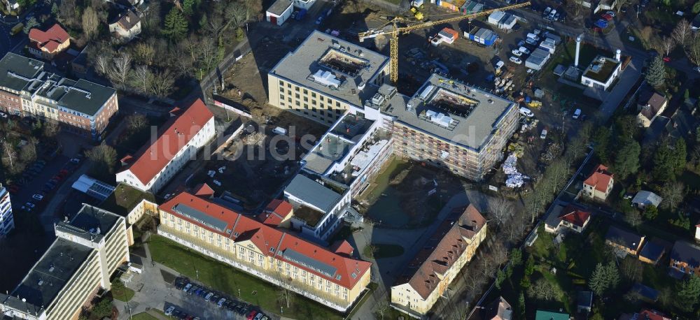 Luftaufnahme Berlin - Neu- und Umbau der Psychiatrischen Klinik Vivantes Klinikum Hellersdorf in Berlin