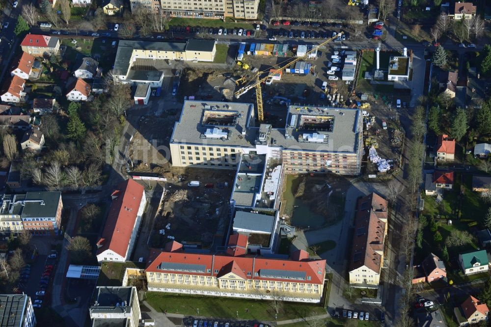 Berlin von oben - Neu- und Umbau der Psychiatrischen Klinik Vivantes Klinikum Hellersdorf in Berlin