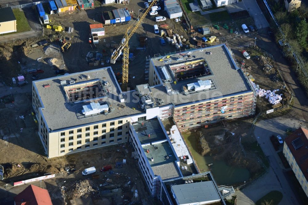 Luftaufnahme Berlin - Neu- und Umbau der Psychiatrischen Klinik Vivantes Klinikum Hellersdorf in Berlin