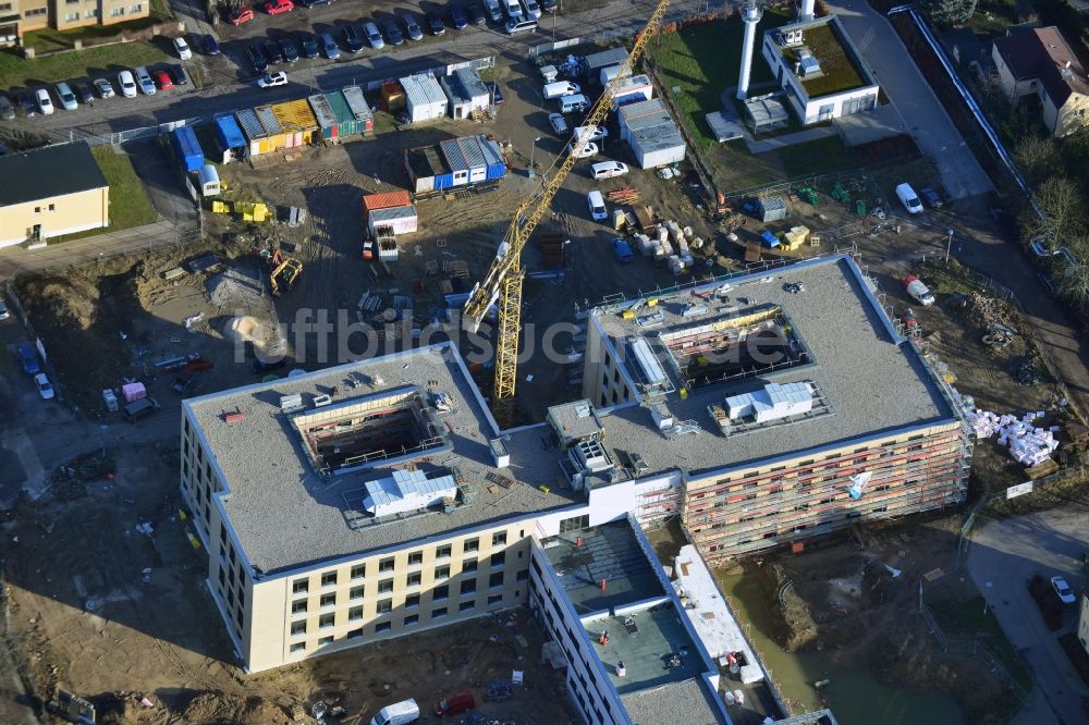 Berlin von oben - Neu- und Umbau der Psychiatrischen Klinik Vivantes Klinikum Hellersdorf in Berlin