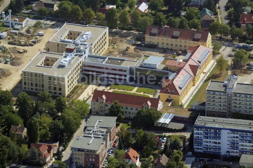 Berlin aus der Vogelperspektive: Neu- und Umbau der Psychiatrischen Klinik Vivantes Klinikum Hellersdorf in Berlin