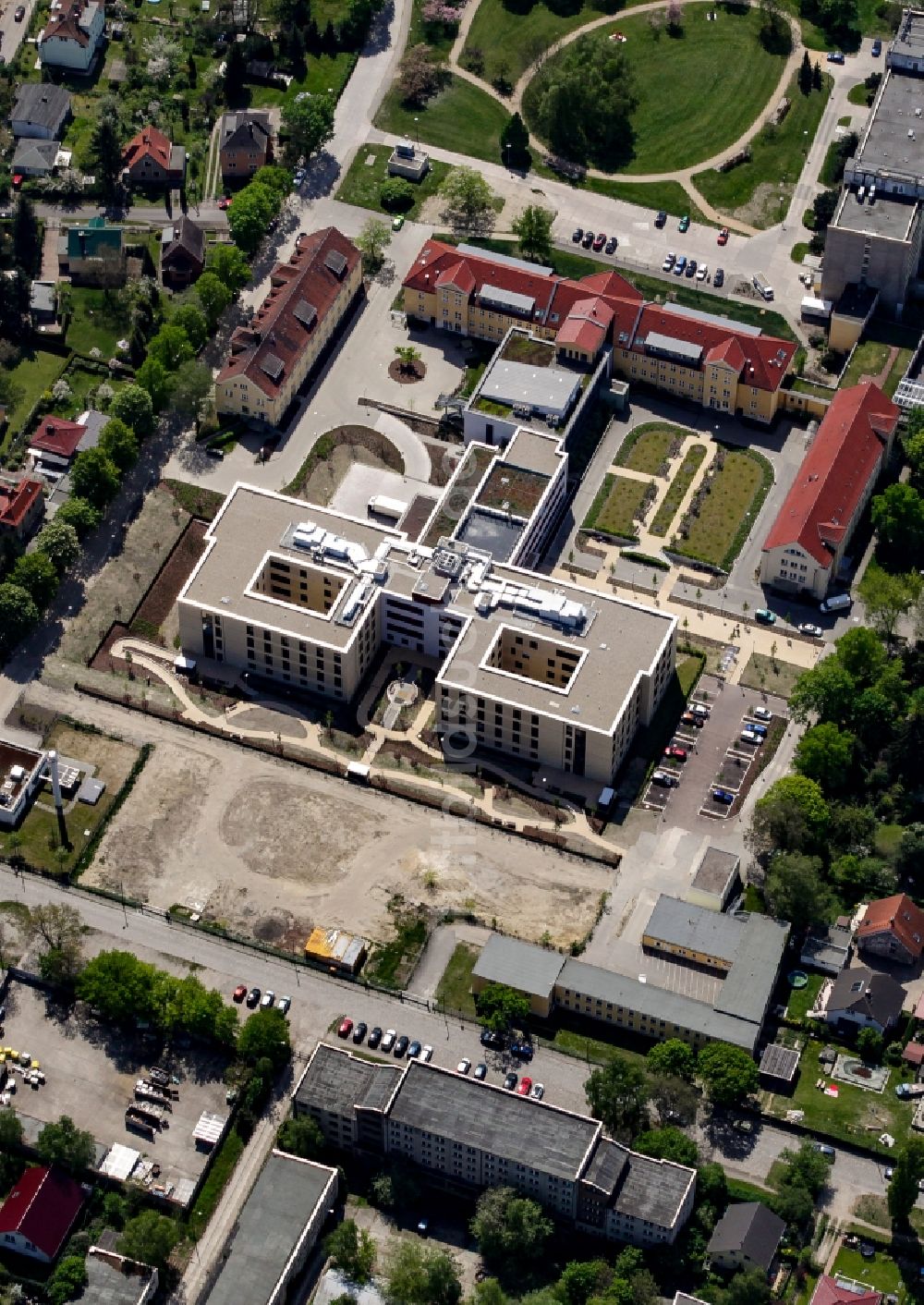 Luftbild Berlin - Neu- und Umbau der Psychiatrischen Klinik Vivantes Klinikum Hellersdorf in Berlin