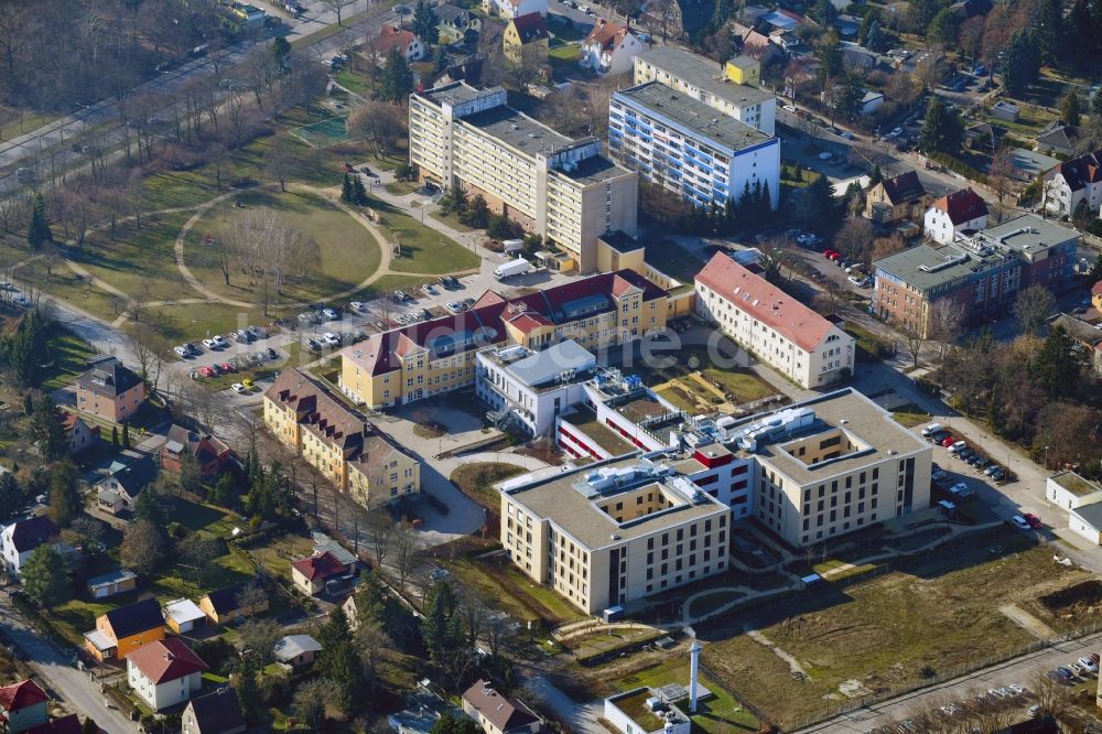 Berlin von oben - Neu- und Umbau der Psychiatrischen Klinik Vivantes Klinikum Hellersdorf in Berlin