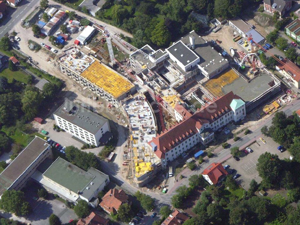 Luftaufnahme Melle (Niedersachsen) - Neu-und Umbauarbeiten am Christlichen Klinikum Melle