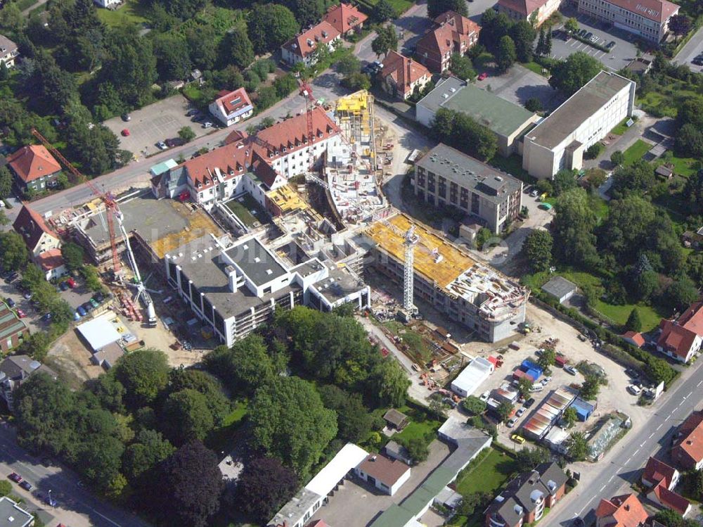 Luftbild Melle (Niedersachsen) - Neu-und Umbauarbeiten am Christlichen Klinikum Melle