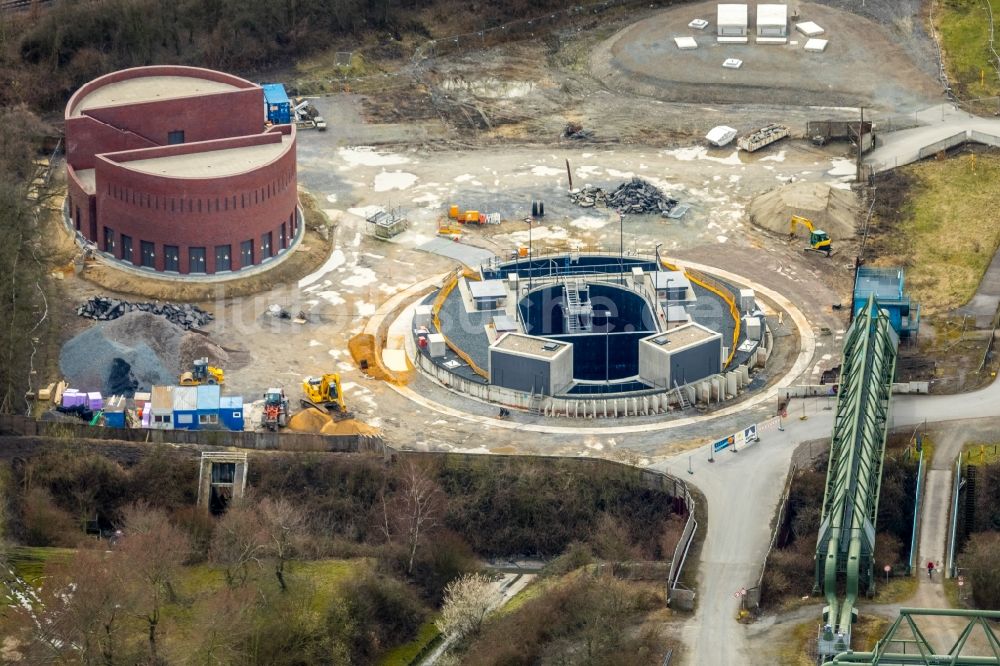 Luftaufnahme Gelsenkirchen - Neubau eines Abwasserkanals in Gelsenkirchen im Bundesland Nordrhein-Westfalen