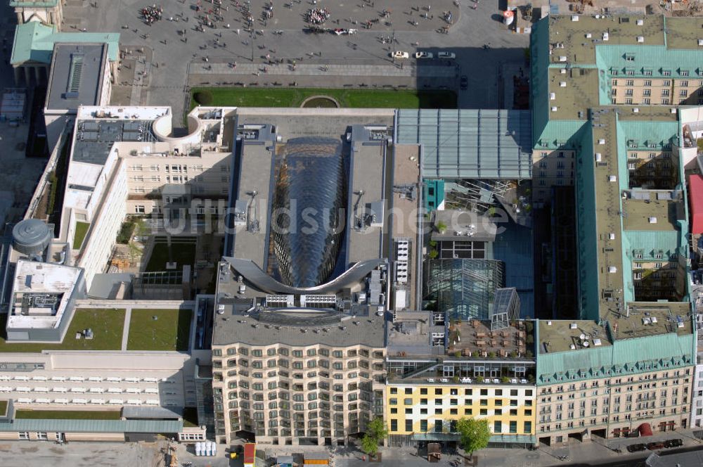 Luftaufnahme Berlin - Neubau der Akademie der Künste am Pariser Platz in Berlin