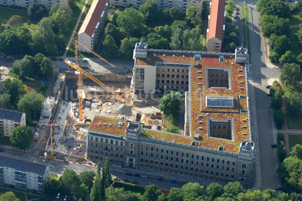 Luftaufnahme Dresden - Neubau des Amtsgericht Dresden