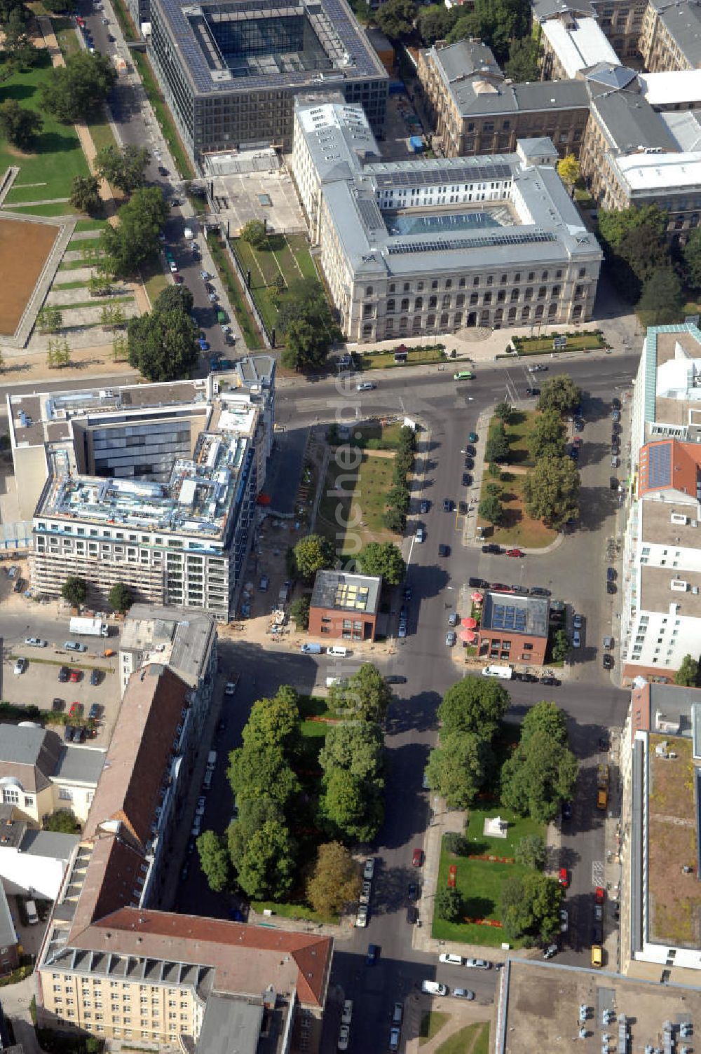 Luftaufnahme Berlin - Neubau des Andina Apartment Hotel Berlin in Berlin Mitte