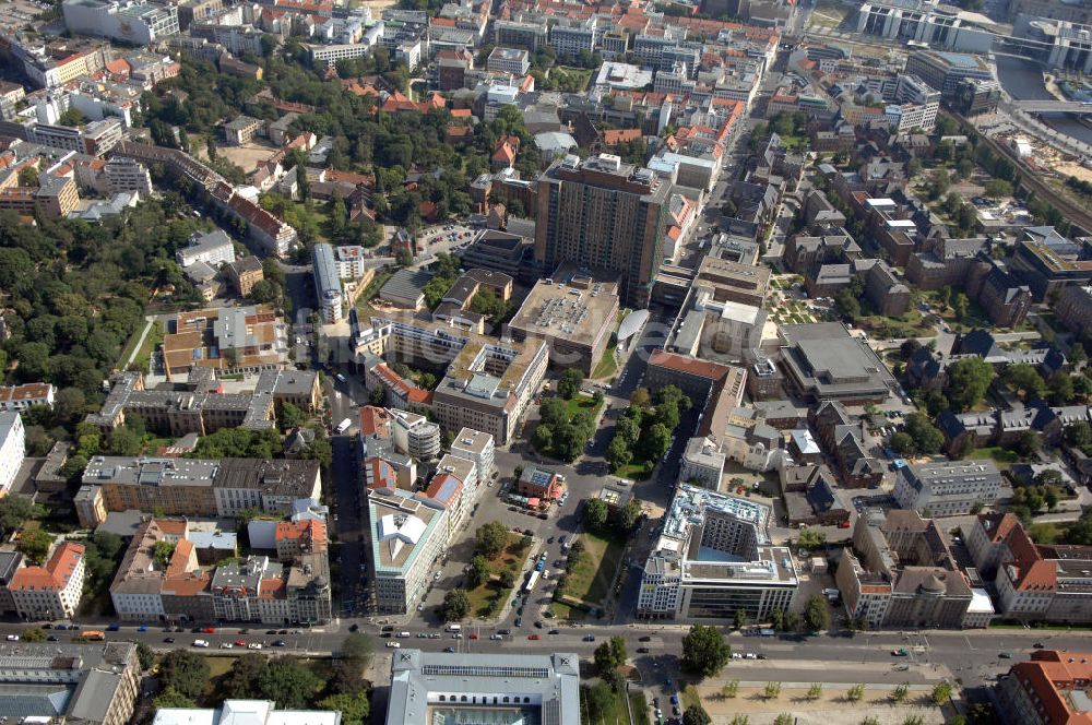 Luftaufnahme Berlin - Neubau des Andina Apartment Hotel Berlin in Berlin Mitte