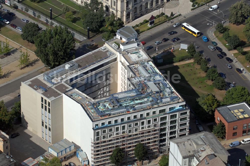 Luftaufnahme Berlin - Neubau des Andina Apartment Hotel Berlin in Berlin Mitte