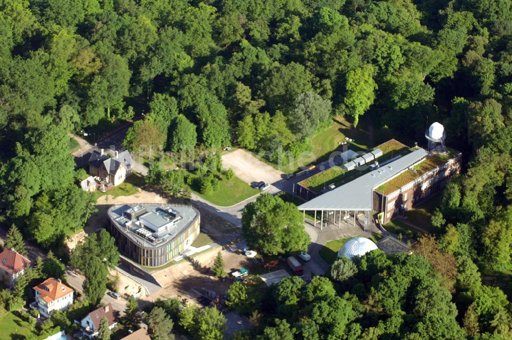 Potsdam aus der Vogelperspektive: Neubau am Astrophysikalischen Institut Potsdam