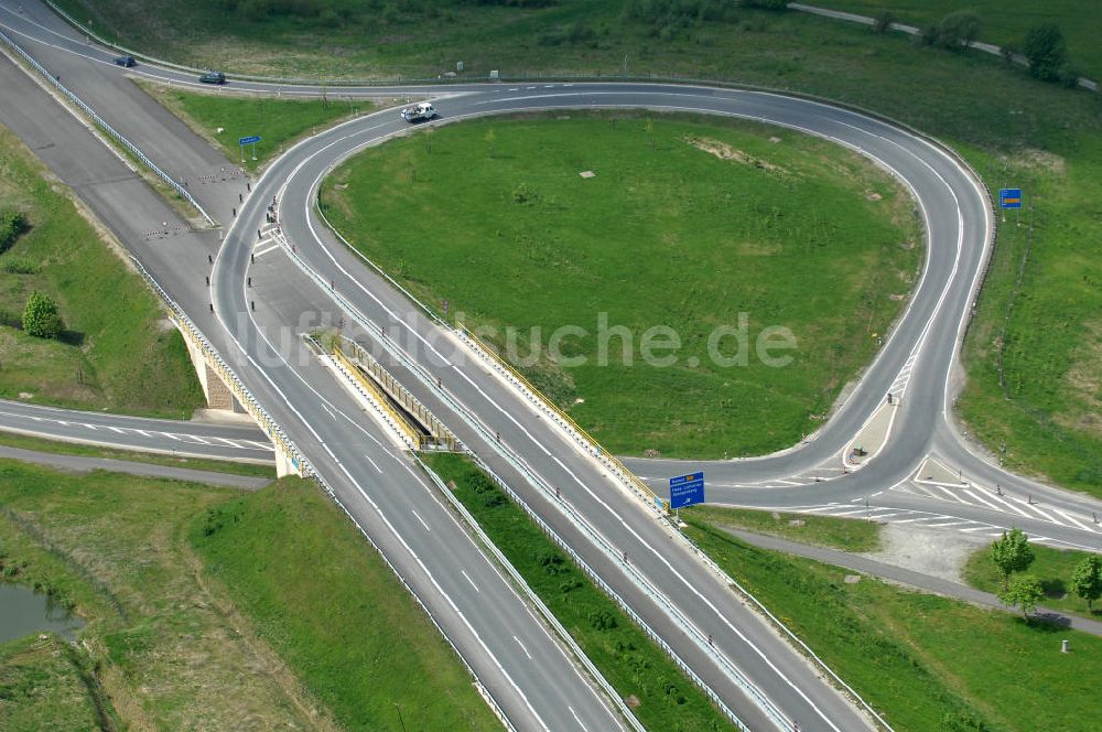 Luftaufnahme Hessisch Lichtenau - Neubau der Autobahn A44 nördlich von Hessisch Lichtenau