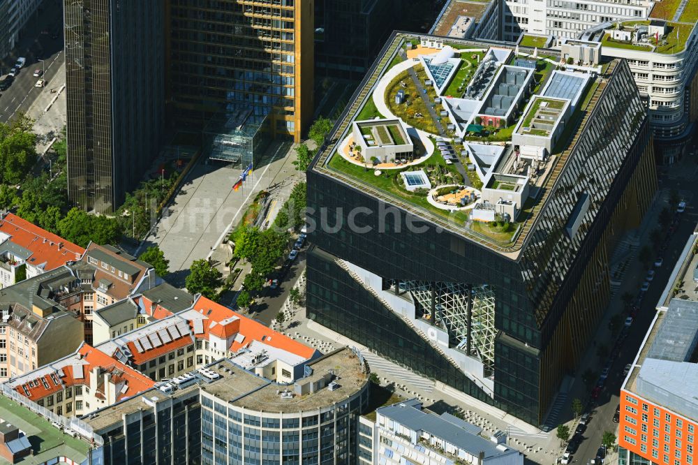 Luftaufnahme Berlin - Neubau Axel Springer Campus an der Krausenstraße - Schützenstraße in Berlin