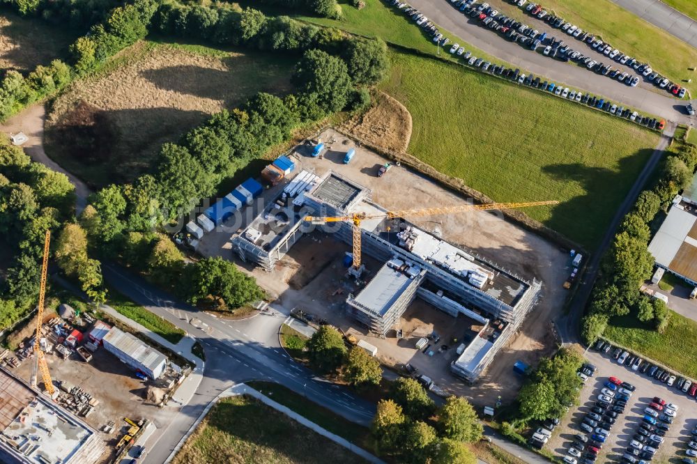 Kiel von oben - Neubau- Baustelle im Gewerbegebiet Boelckestraße in Kiel im Bundesland Schleswig-Holstein, Deutschland