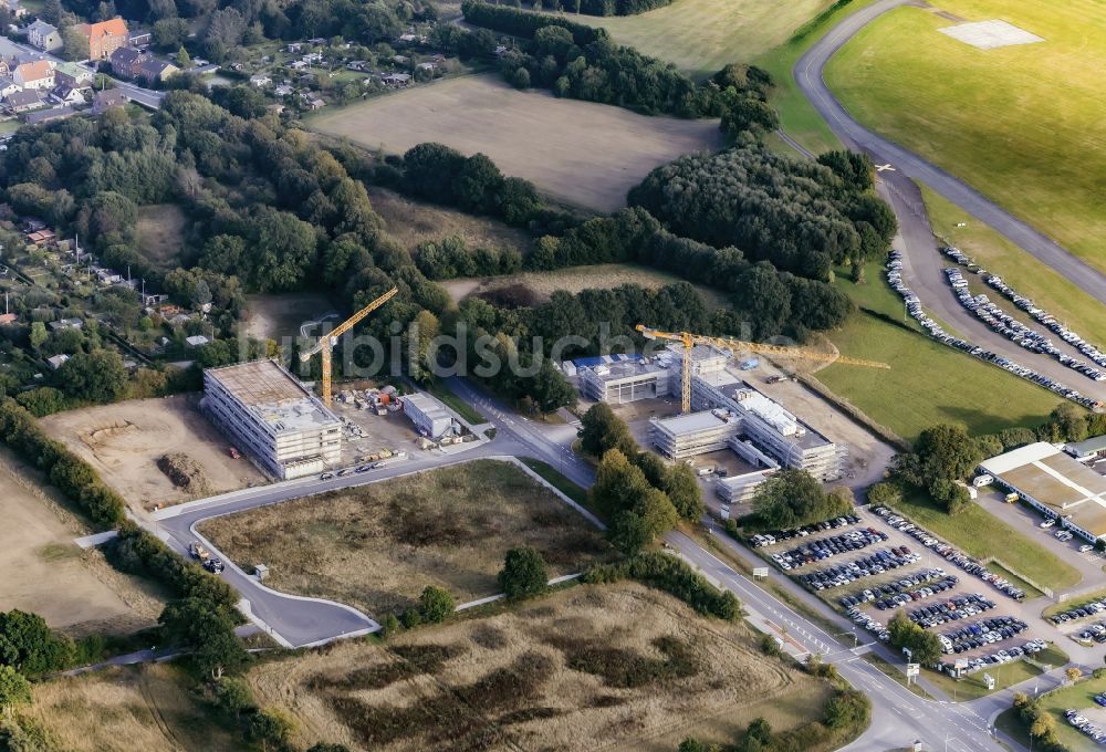 Luftbild Kiel - Neubau- Baustelle im Gewerbegebiet Boelckestraße in Kiel im Bundesland Schleswig-Holstein, Deutschland