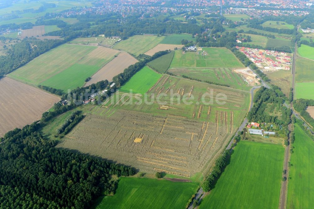 Stade von oben - Neubau- Baustelle Heidesiedlung Riensförde in Stade im Bundesland Niedersachsen, Deutschland