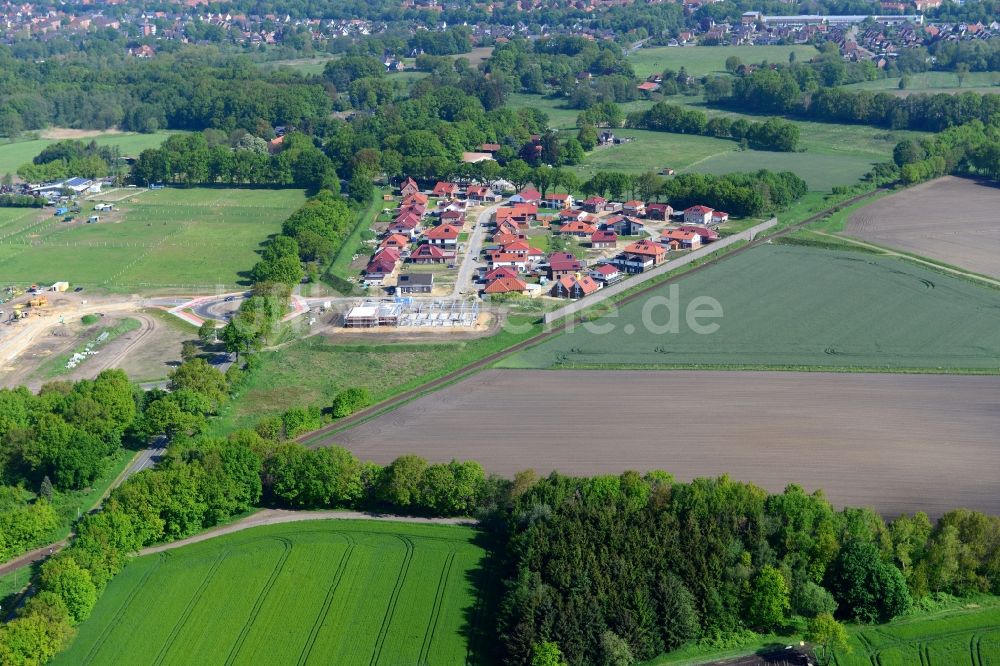 Luftbild Stade - Neubau- Baustelle Heidesiedlung Riensförde in Stade im Bundesland Niedersachsen, Deutschland