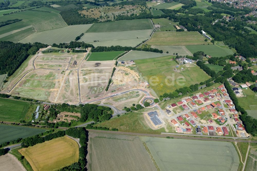 Stade von oben - Neubau- Baustelle Heidesiedlung Riensförde in Stade im Bundesland Niedersachsen, Deutschland