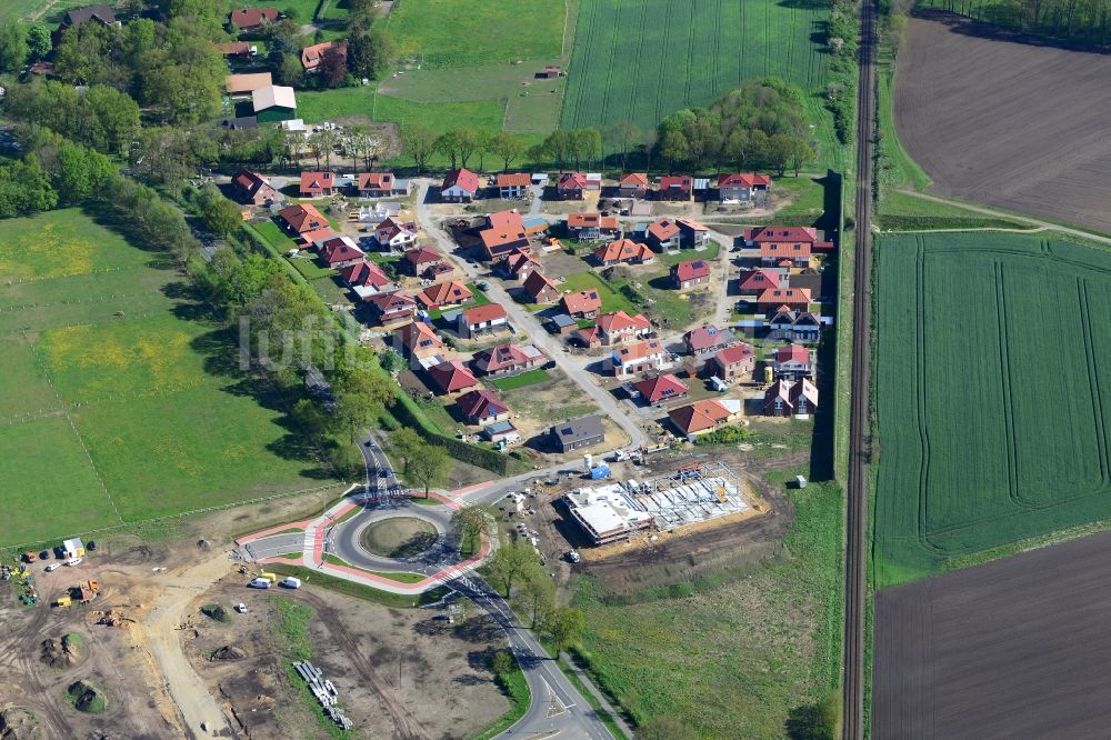 Stade von oben - Neubau- Baustelle Heidesiedlung Riensförde in Stade im Bundesland Niedersachsen, Deutschland