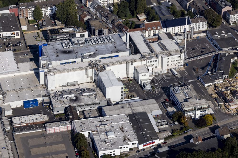 Aachen von oben - Neubau - Baustelle des Werksgelände in Aachen im Bundesland Nordrhein-Westfalen, Deutschland