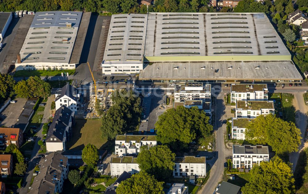 Luftaufnahme Soest - Neubau - Baustelle auf dem Werksgelände der Umarex GmbH in Soest im Bundesland Nordrhein-Westfalen, Deutschland