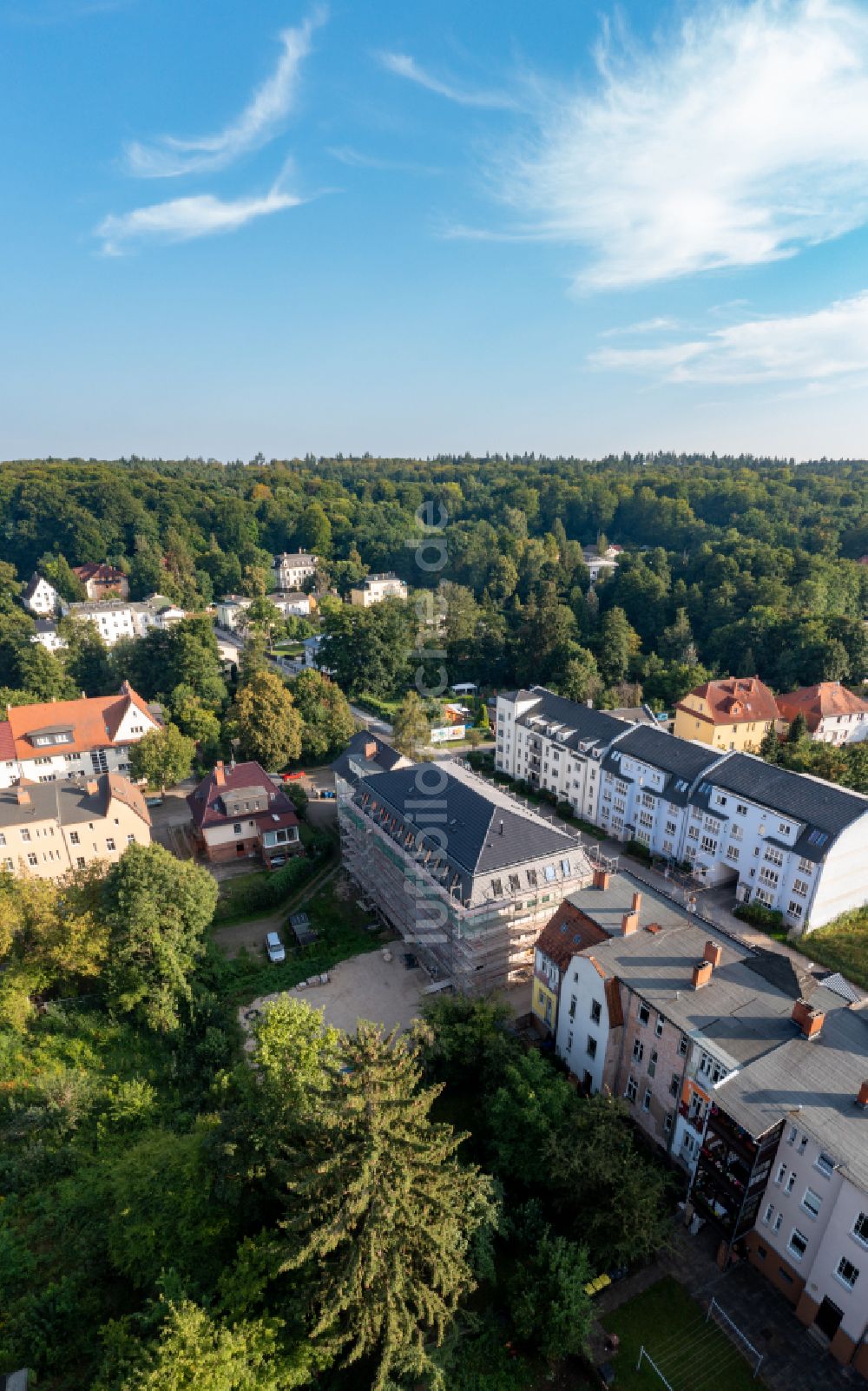 Luftaufnahme Eberswalde - Neubau Behinderteneinrichtung Wohnstätte für 16 Menschen in Eberswalde im Bundesland Brandenburg, Deutschland