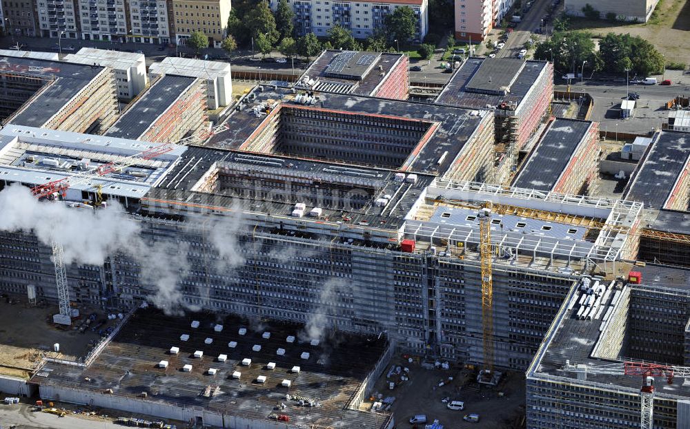 Berlin aus der Vogelperspektive: Neubau der BND-Zentrale in Berlin-Mitte