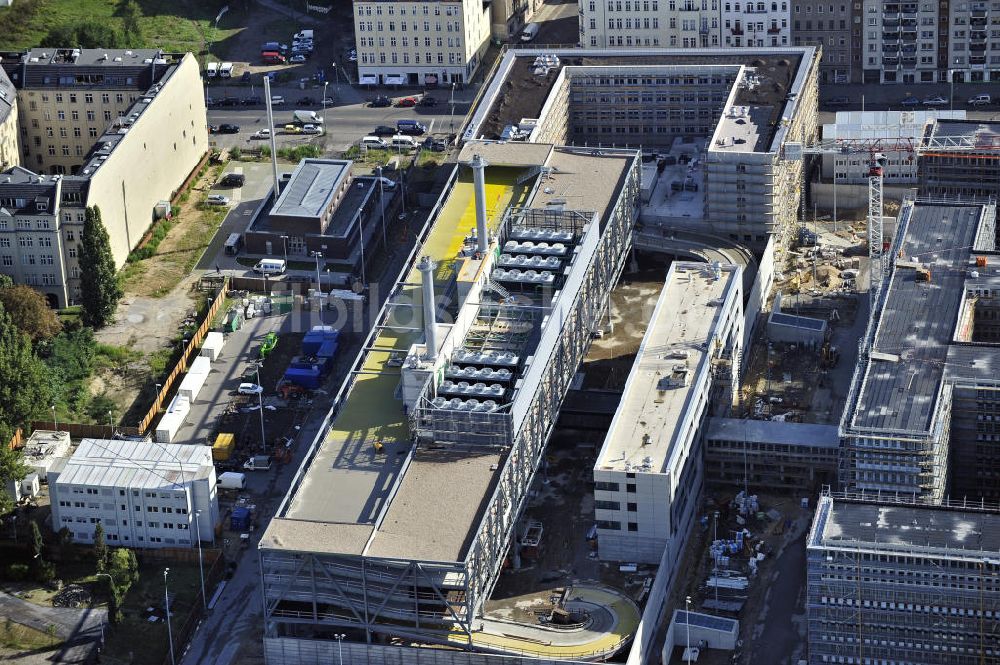 Berlin von oben - Neubau der BND-Zentrale in Berlin-Mitte