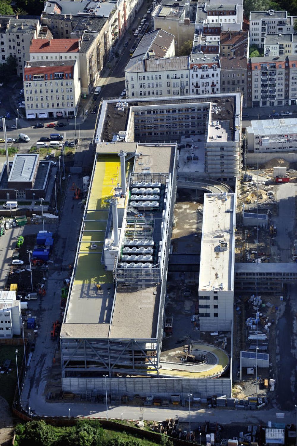 Berlin aus der Vogelperspektive: Neubau der BND-Zentrale in Berlin-Mitte