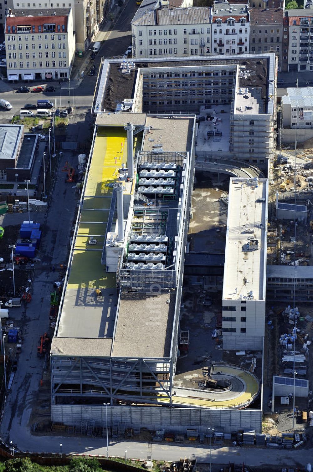 Luftbild Berlin - Neubau der BND-Zentrale in Berlin-Mitte