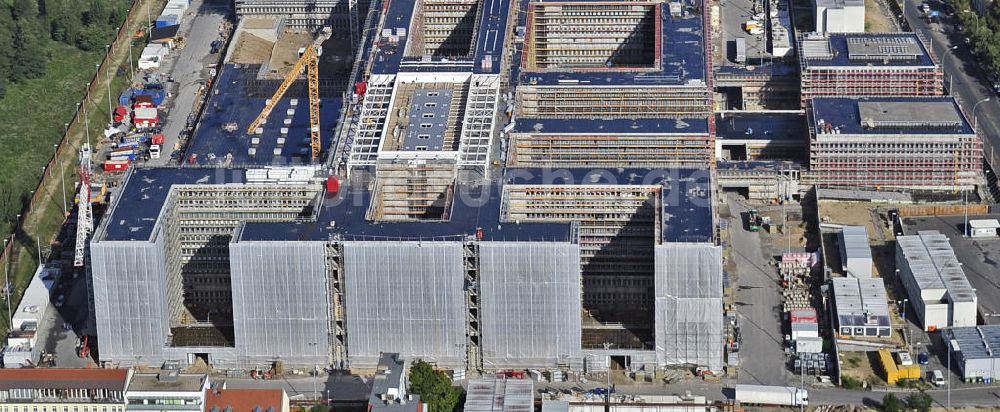 Luftbild Berlin - Neubau der BND-Zentrale in Berlin-Mitte