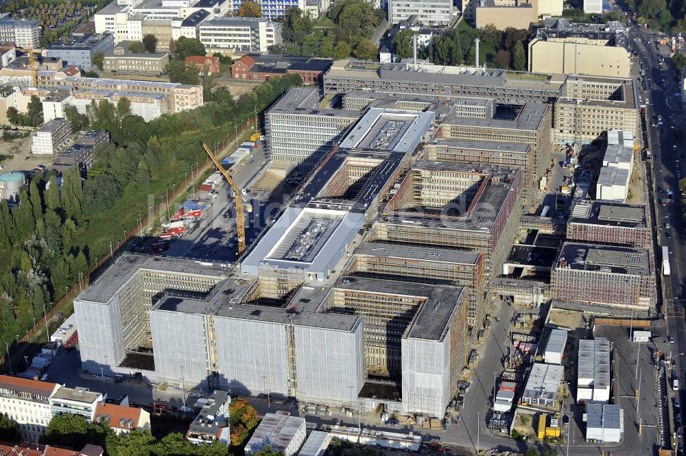 Berlin aus der Vogelperspektive: Neubau der BND-Zentrale in Berlin-Mitte