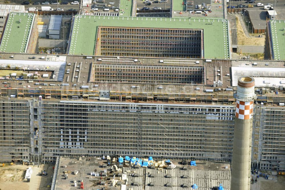 Berlin Mitte von oben - Neubau der BND-Zentrale in Berlin-Mitte an der Chausseestraße