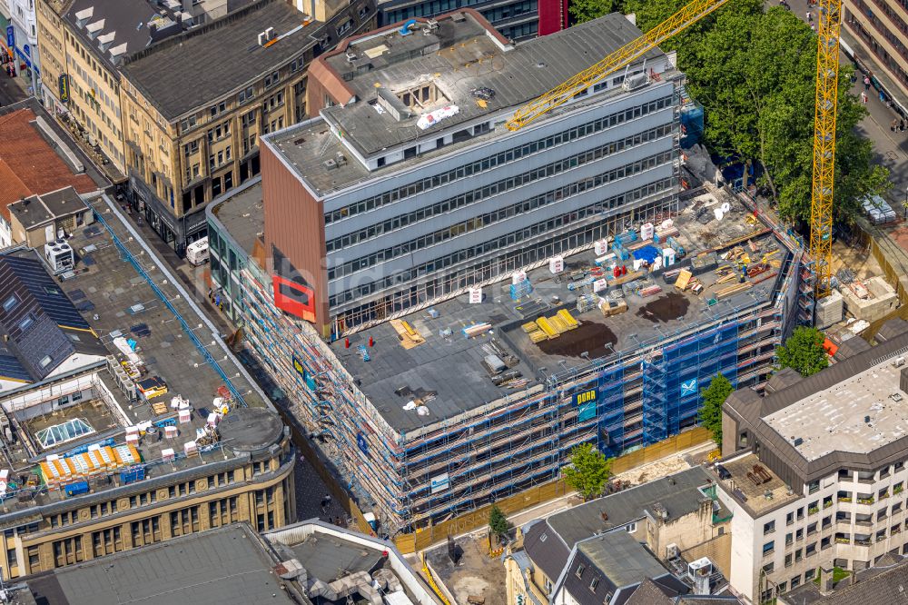 Luftbild Dortmund - Neubau eines Büro- und Geschaftshauses in Dortmund im Bundesland Nordrhein-Westfalen, Deutschland