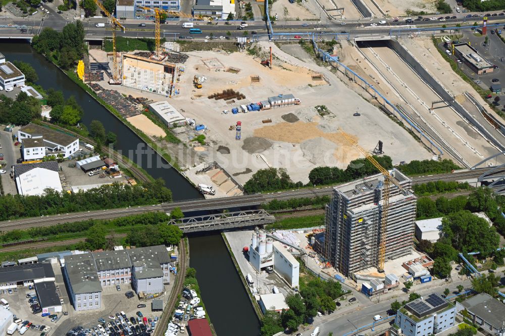 Berlin von oben - Neubau eines Büro- und Geschäfts- Hochhaus N9 Hohe Neun in Berlin, Deutschland