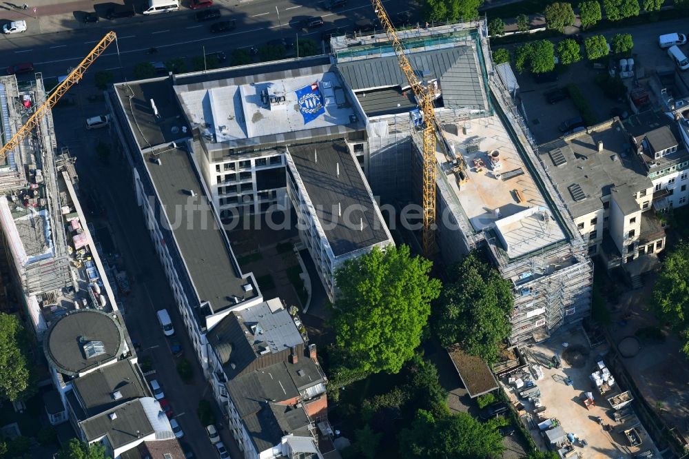 Luftbild Hamburg - Neubau eines Büro- und Geschäftshauses An der Alster 42 in Hamburg, Deutschland