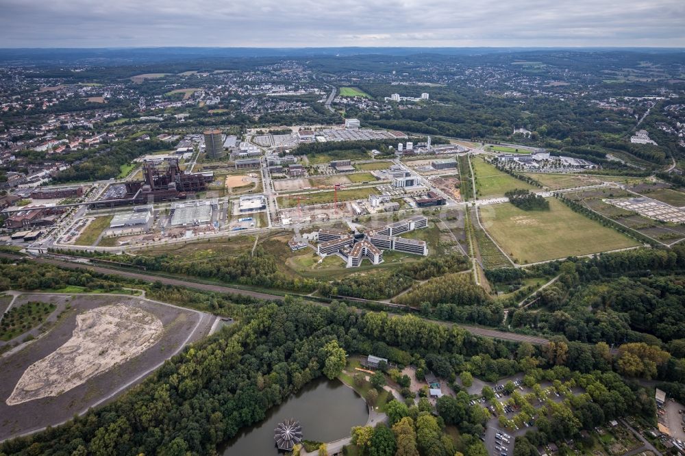 Luftaufnahme Dortmund - Neubau eines Büro- und Geschäftshauses der Amprion GmbH im Technologiepark Phoenix-West im Ortsteil Hörde in Dortmund im Bundesland Nordrhein-Westfalen