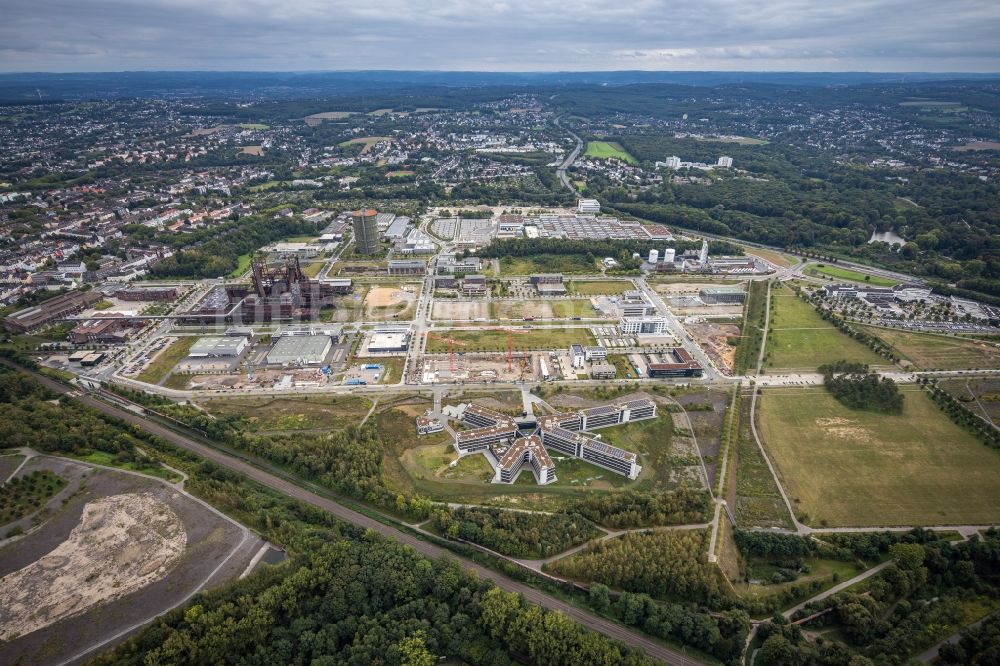 Dortmund von oben - Neubau eines Büro- und Geschäftshauses der Amprion GmbH im Technologiepark Phoenix-West im Ortsteil Hörde in Dortmund im Bundesland Nordrhein-Westfalen