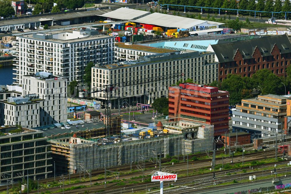 Luftbild Berlin - Neubau eines Büro- und Geschäftshauses in Berlin, Deutschland