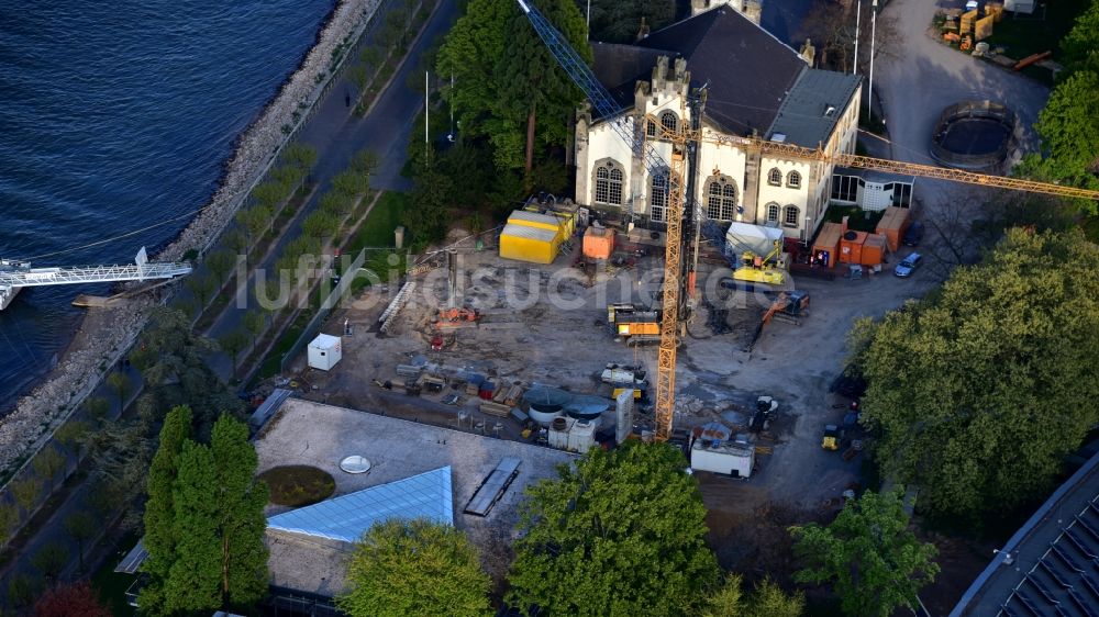 Bonn aus der Vogelperspektive: Neubau des Büro- und Geschäftshauses UN-Campus Bonn in Bonn im Bundesland Nordrhein-Westfalen, Deutschland