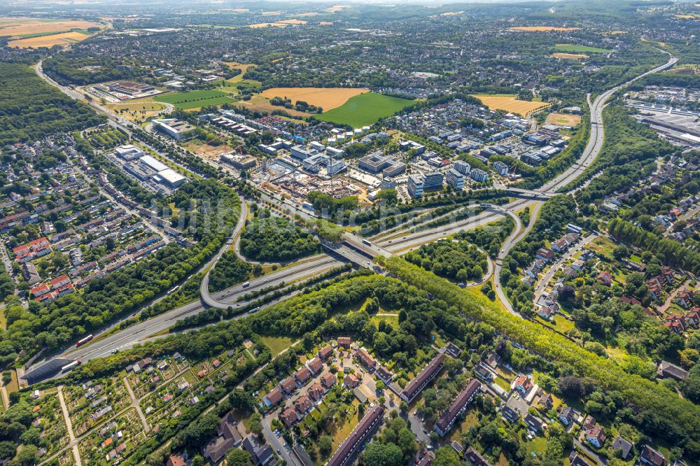 Dortmund von oben - Neubau eines Büro- und Geschäftshauses des Continentale Versicherungsverbund Direktion Dortmund an der Freie-Vogel-Straße in Dortmund im Bundesland Nordrhein-Westfalen, Deutschland