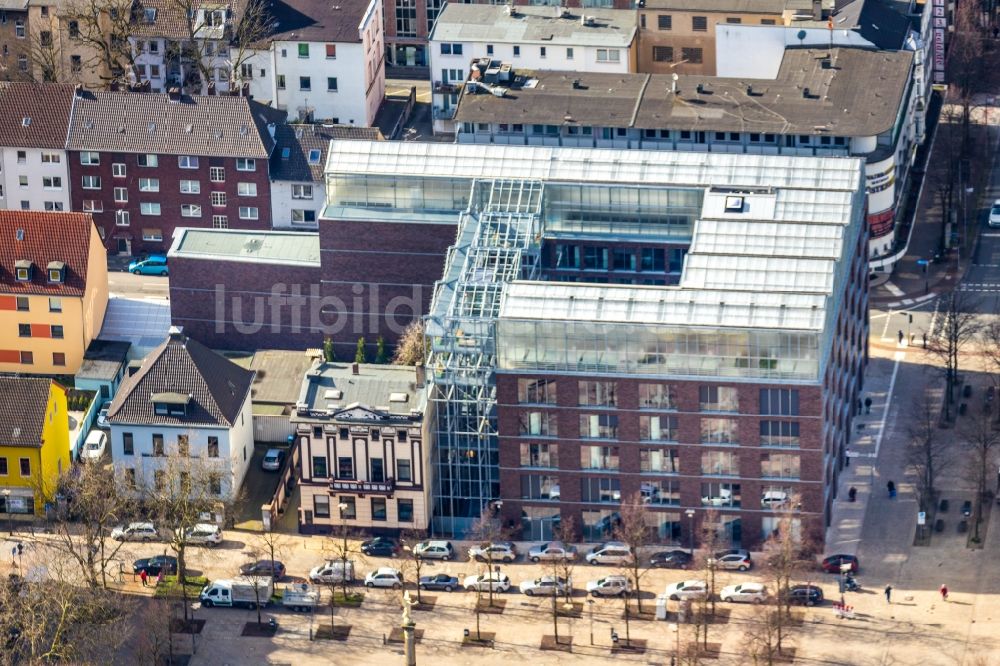 Luftbild Oberhausen - Neubau eines Büro- und Geschäftshauses Jobcenter Oberhausen in Oberhausen im Bundesland Nordrhein-Westfalen, Deutschland